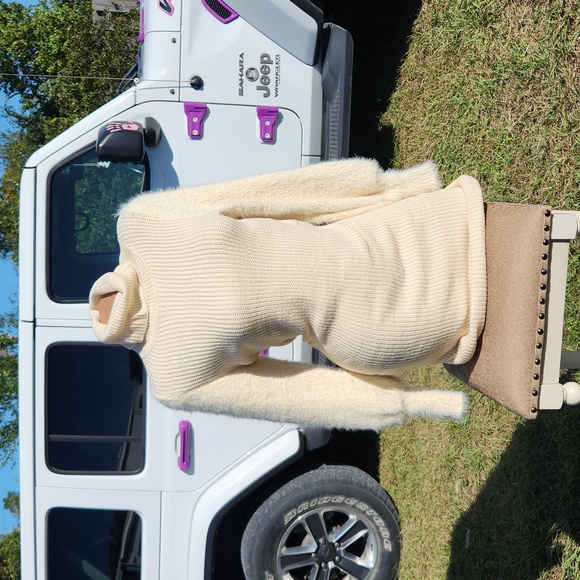 Thick Winter Knitted Bodycon Ribbed Sweater Dress - Picture 9 of 17